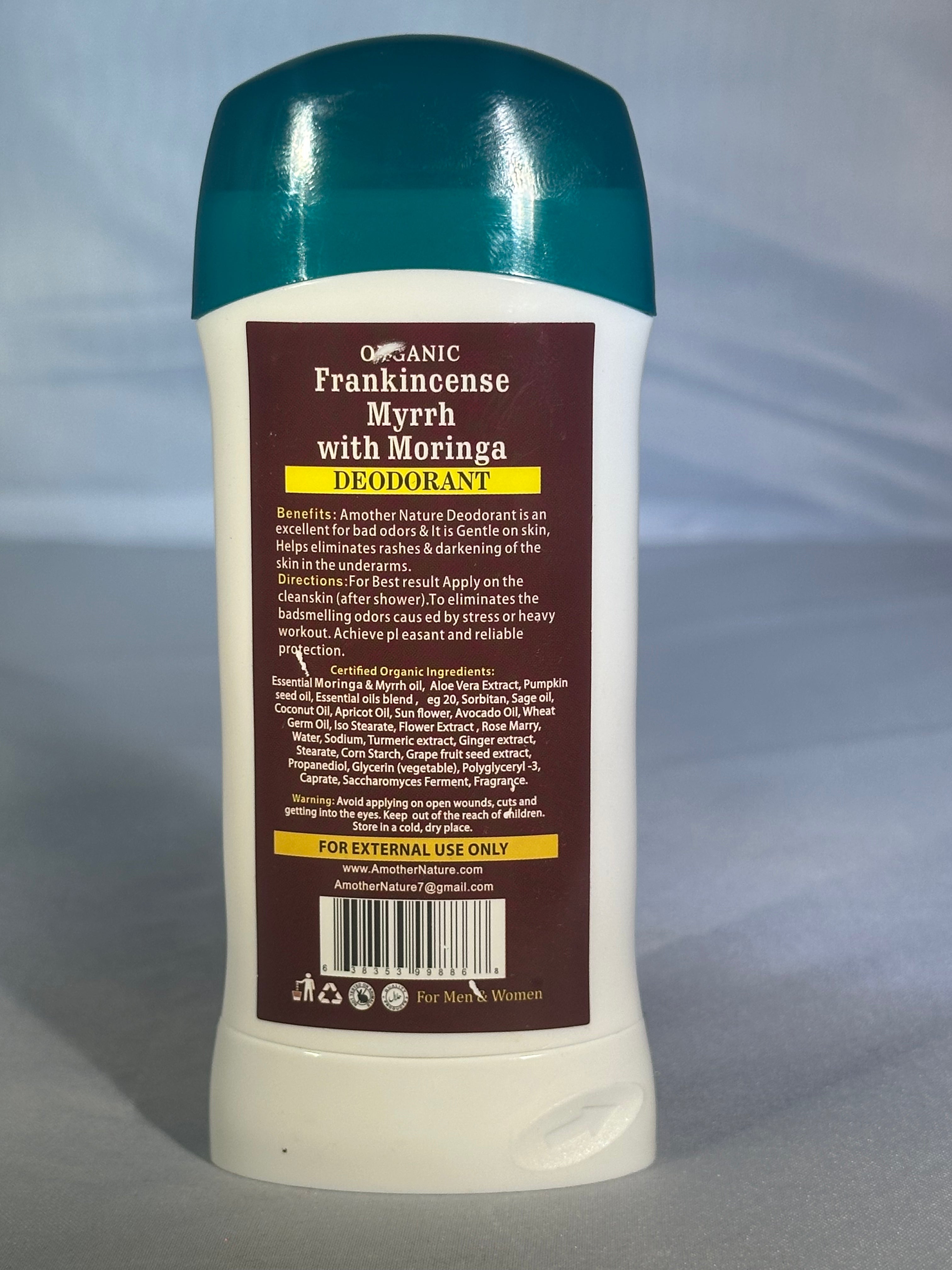 Organic Deodorant  Frankincense Myrrh & Moringa