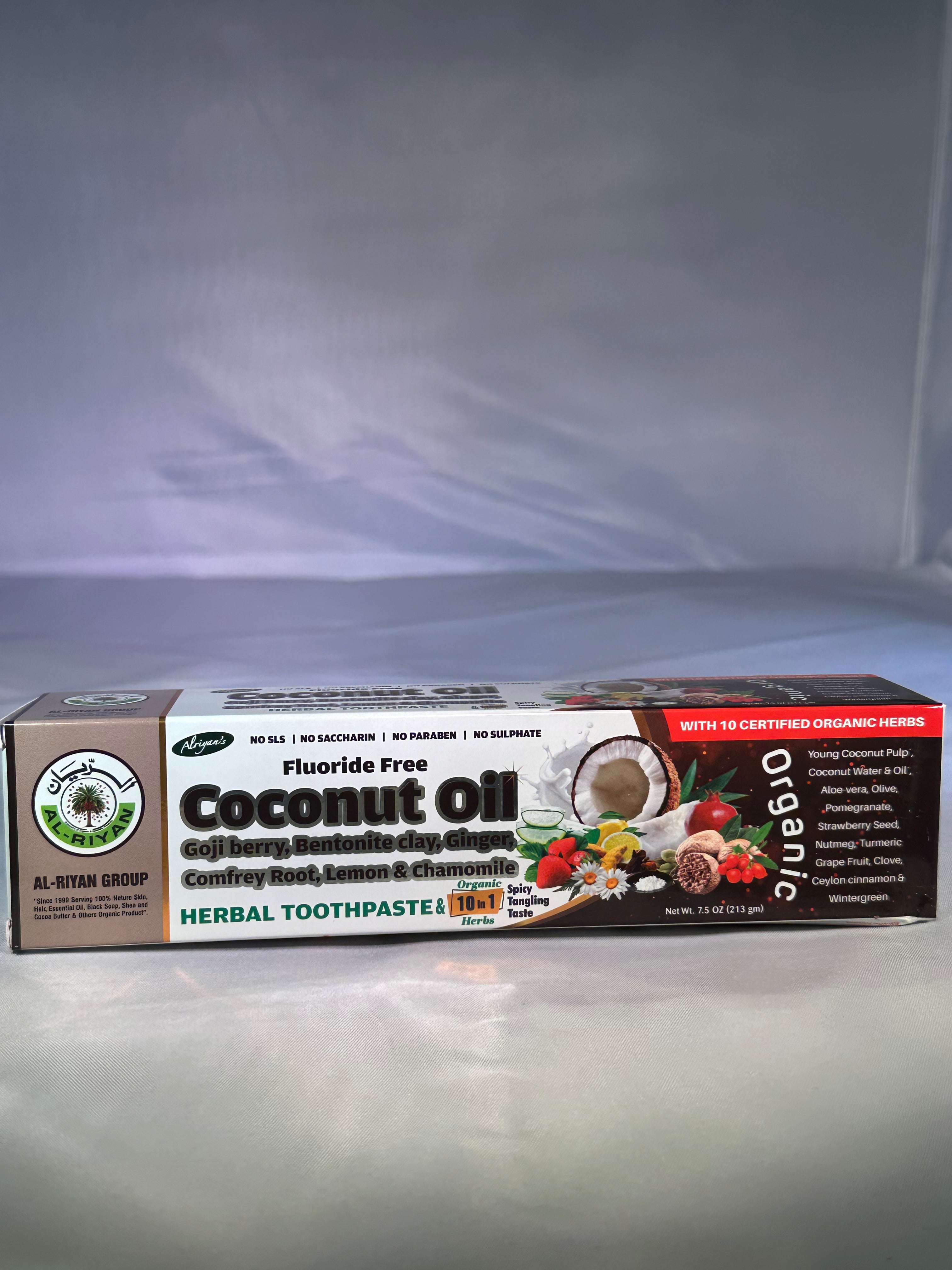 Organic Toothpaste  Coconut Oil