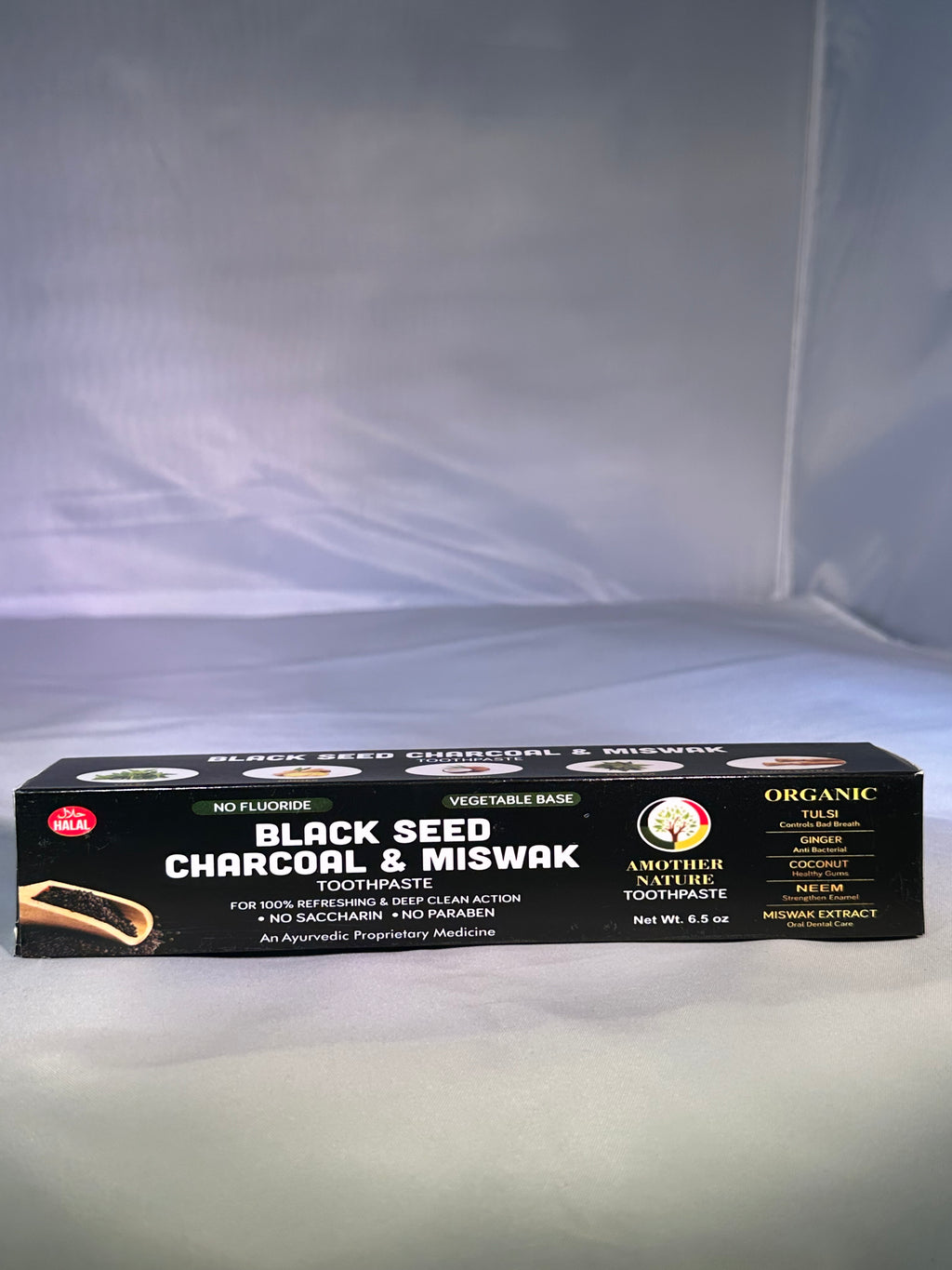 Organic Toothpaste  Black Seed Charcoal & Miswak
