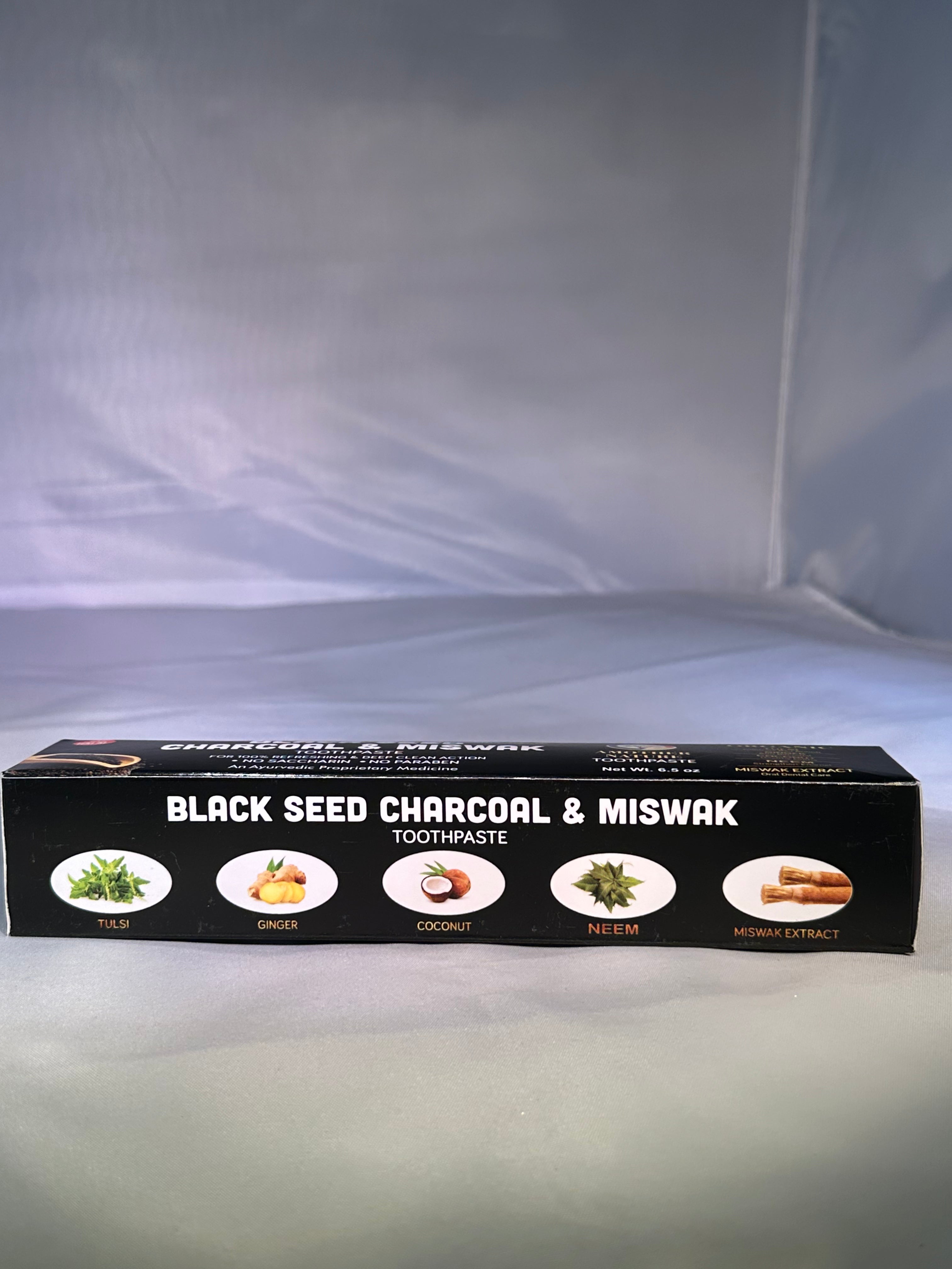 Organic Toothpaste  Black Seed Charcoal & Miswak