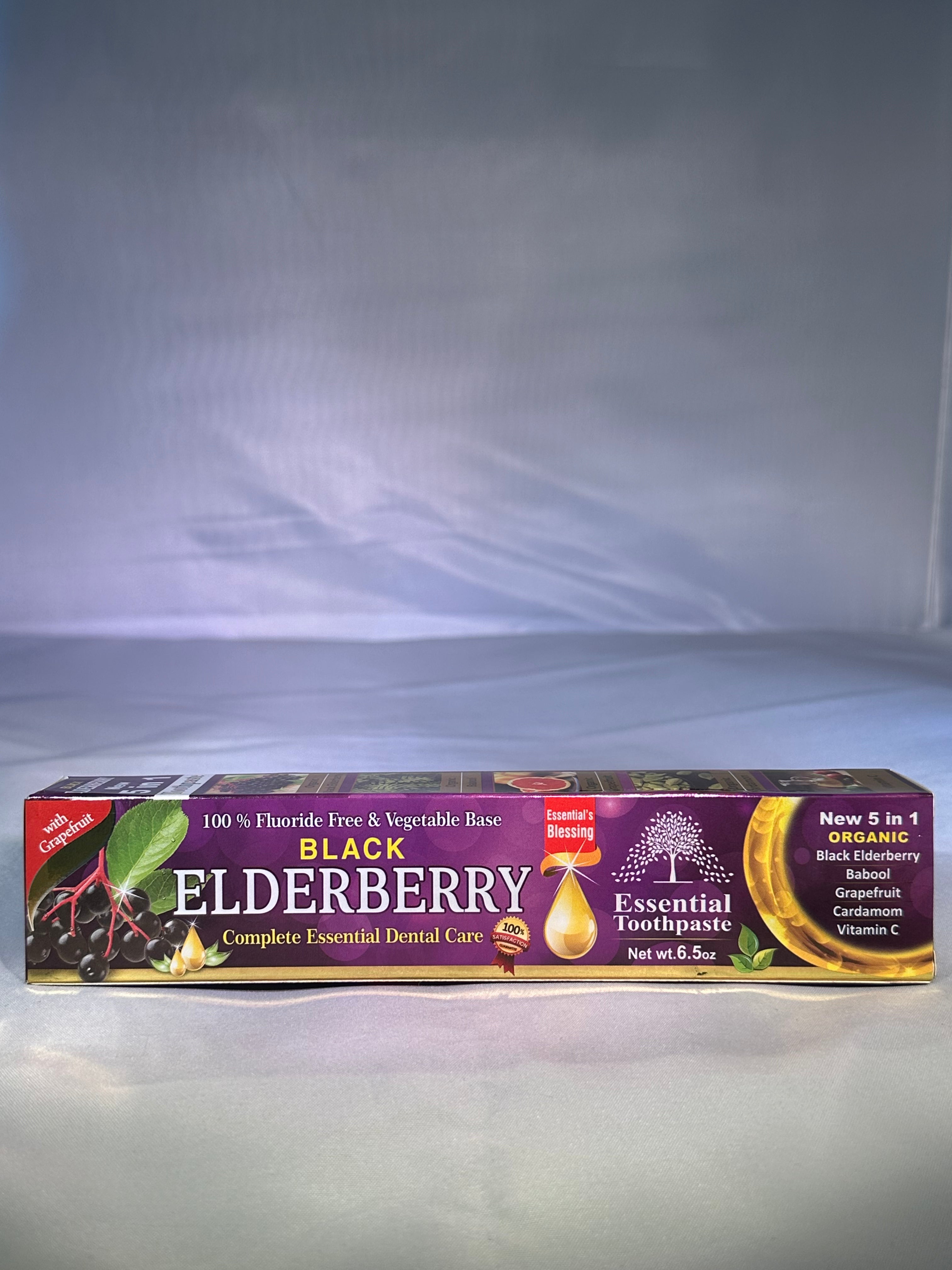 Organic Toothpaste Black Elderberry