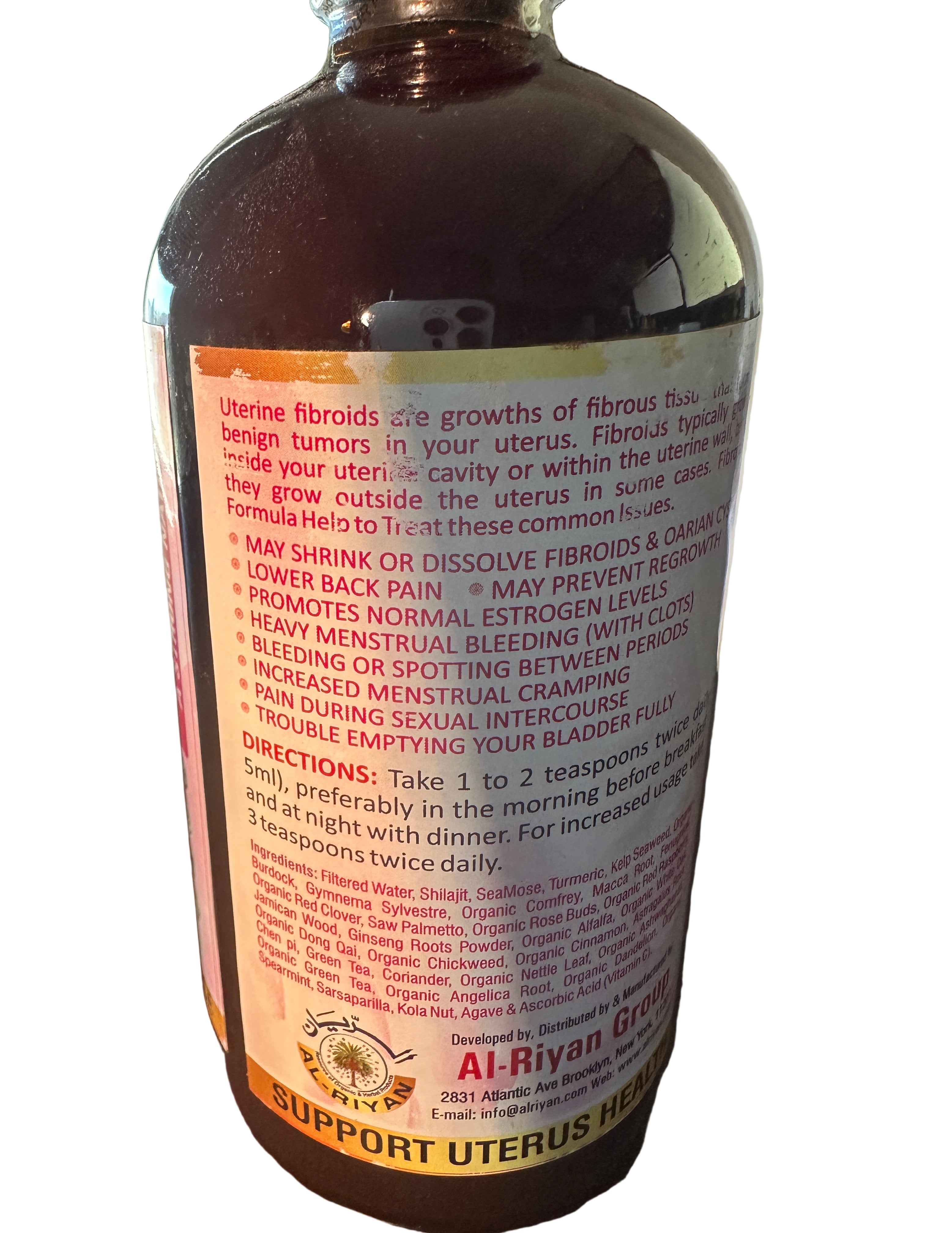 Al Riyan Fibroid Formula - Targeted Relief & Comprehensive Support for Uterine Fibroids PCOS & Endometriosis - Edible Supplement for Optimum Health - Healthcare