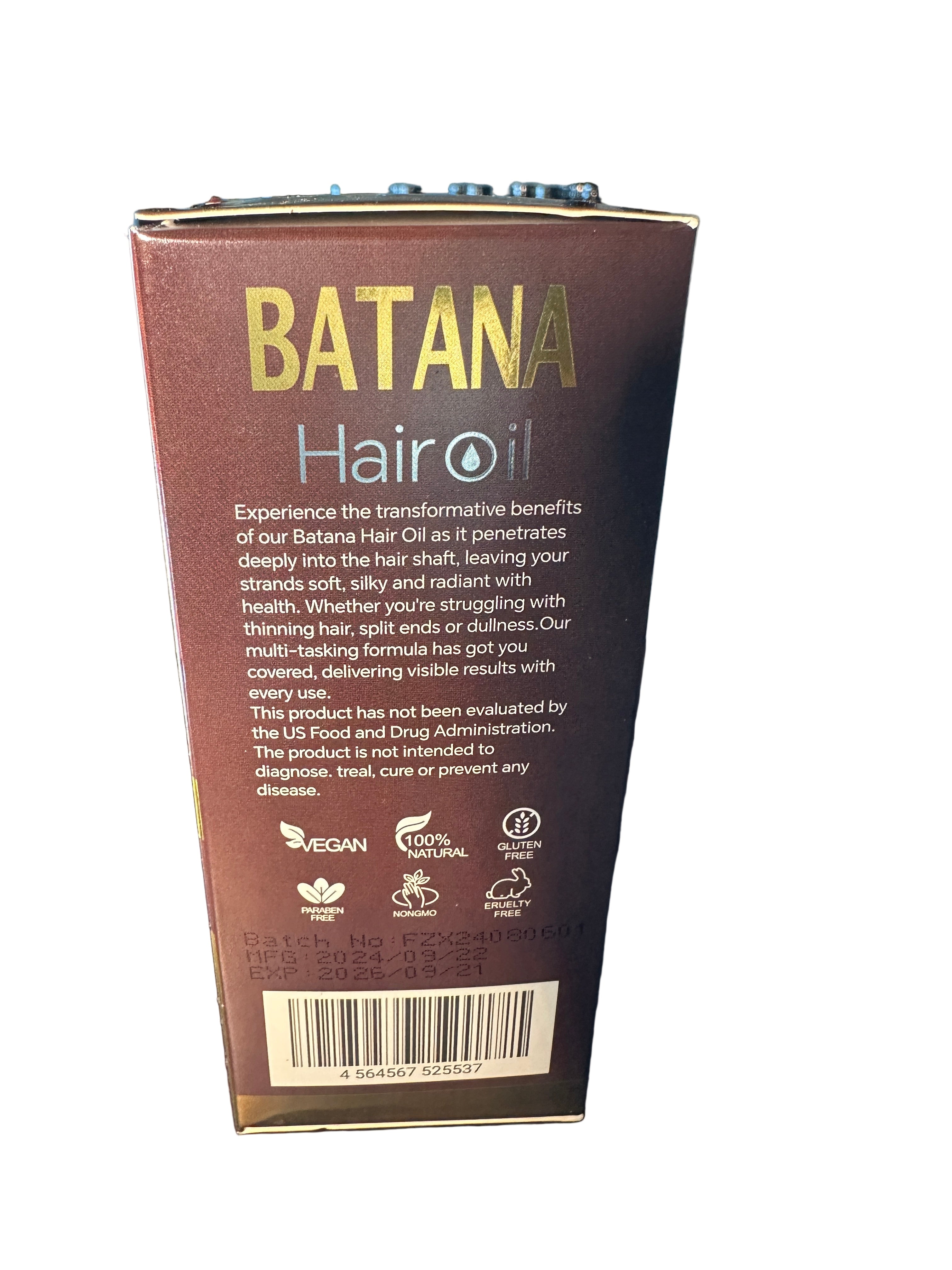 African Indian Herb's Batana Hair Oil 60ml Herbal Formula for Hair Health Nourishment Natural Hair Care Solution with African Indian Herbs - Haircare