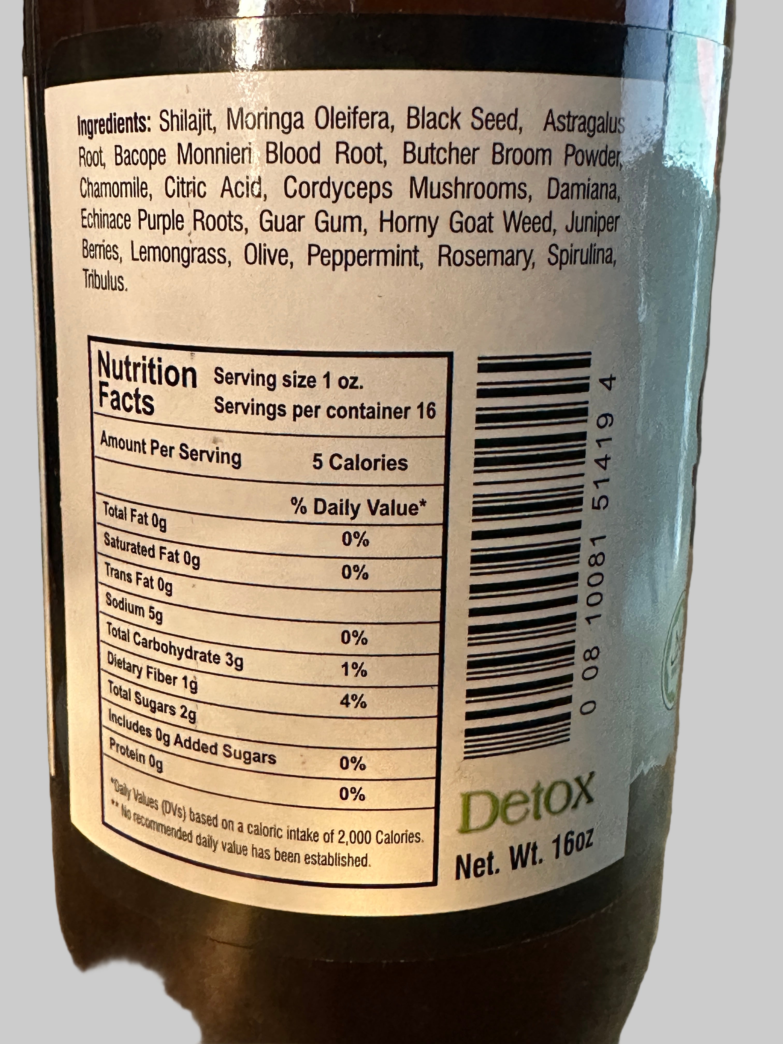 Herboganic Pure Himalayan Shilajit Living Bitters - Boosts Energy Level Enhances Immunity Supports Cognition Promotes General Wellness