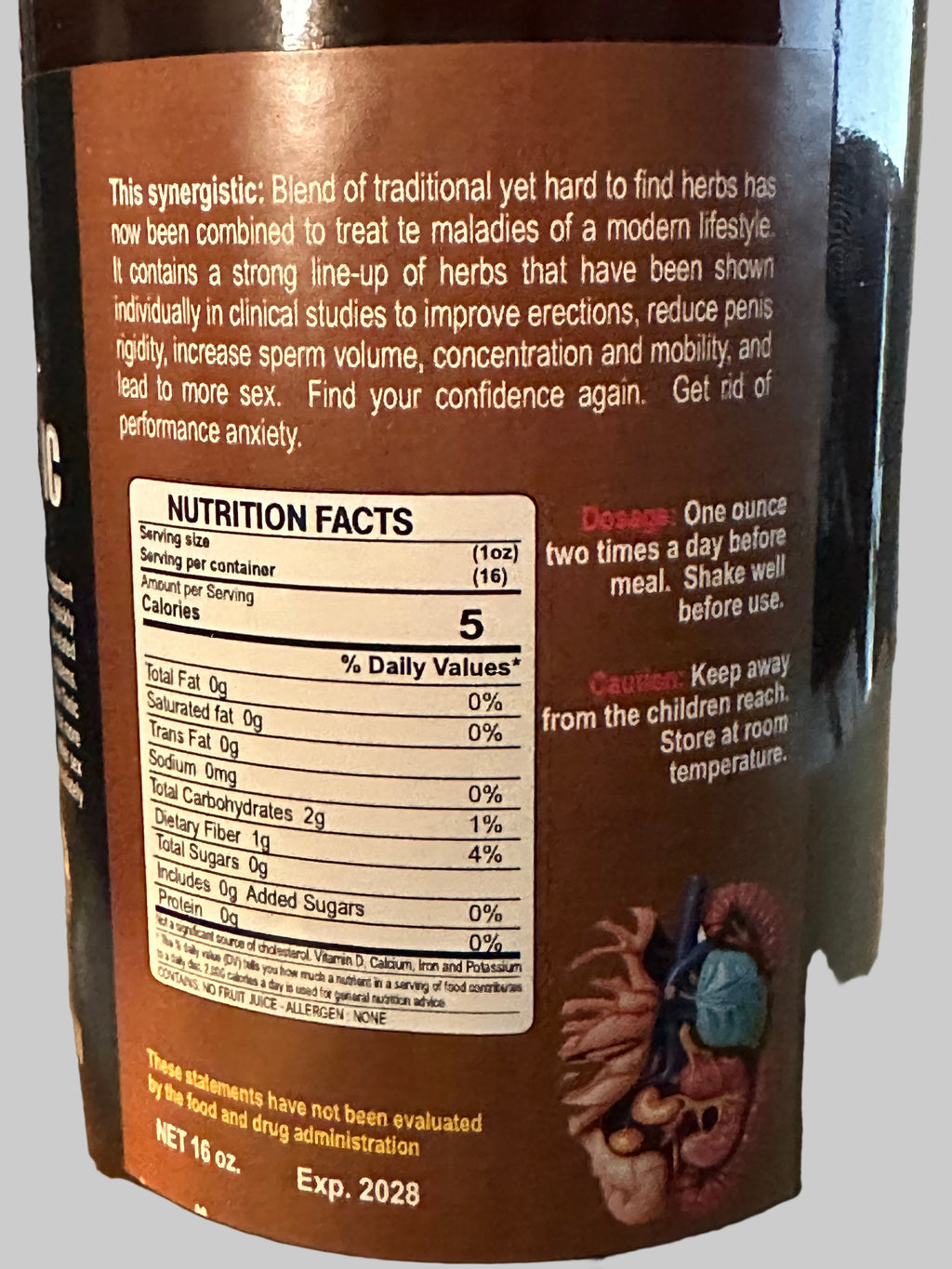 African Herbal Society Natural Men Tonic