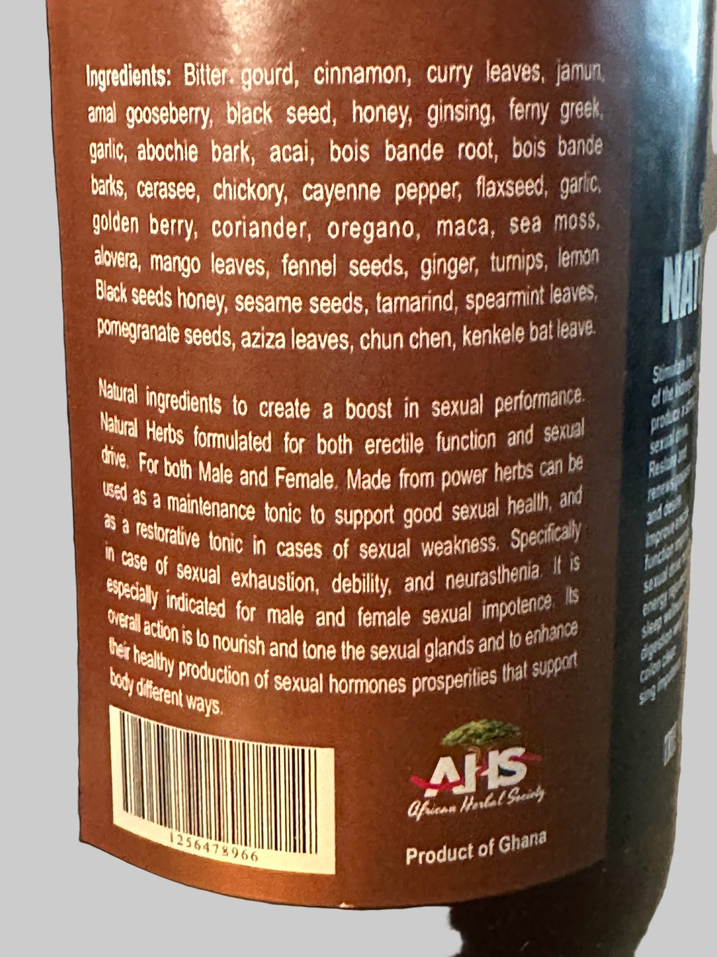 African Herbal Society Natural Men Tonic