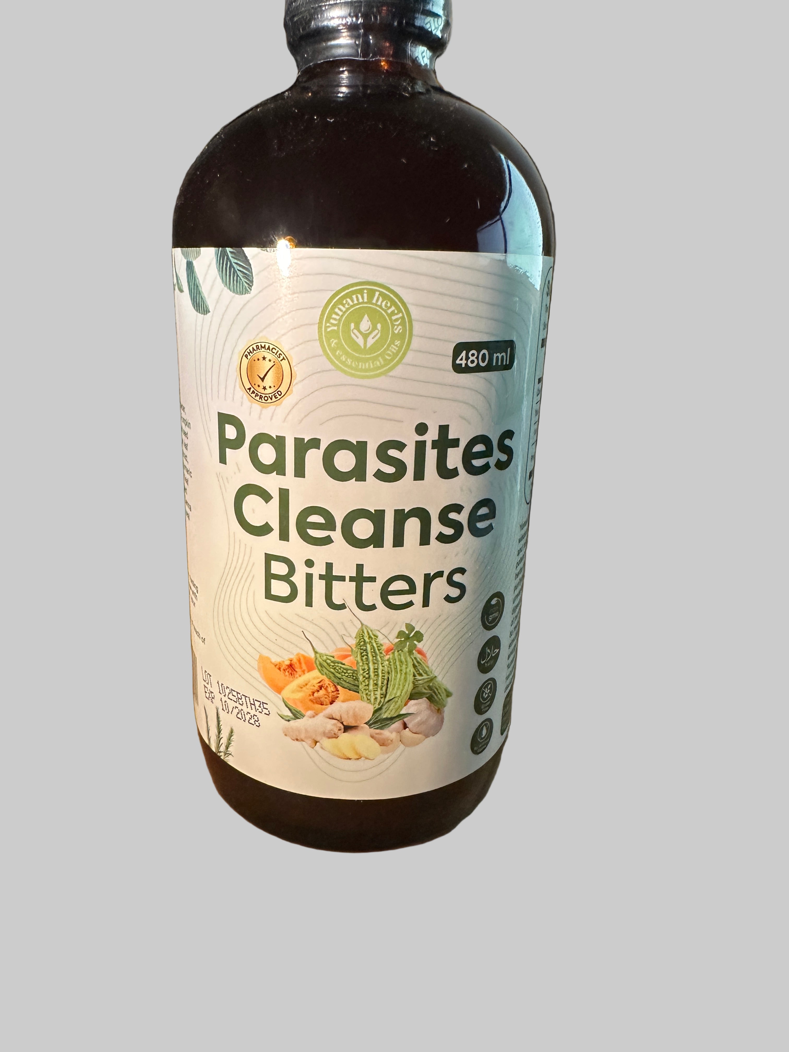 Yunani Herbs Parasites Cleanse Bitters 480ml Natural Herbal Supplement for Detoxification