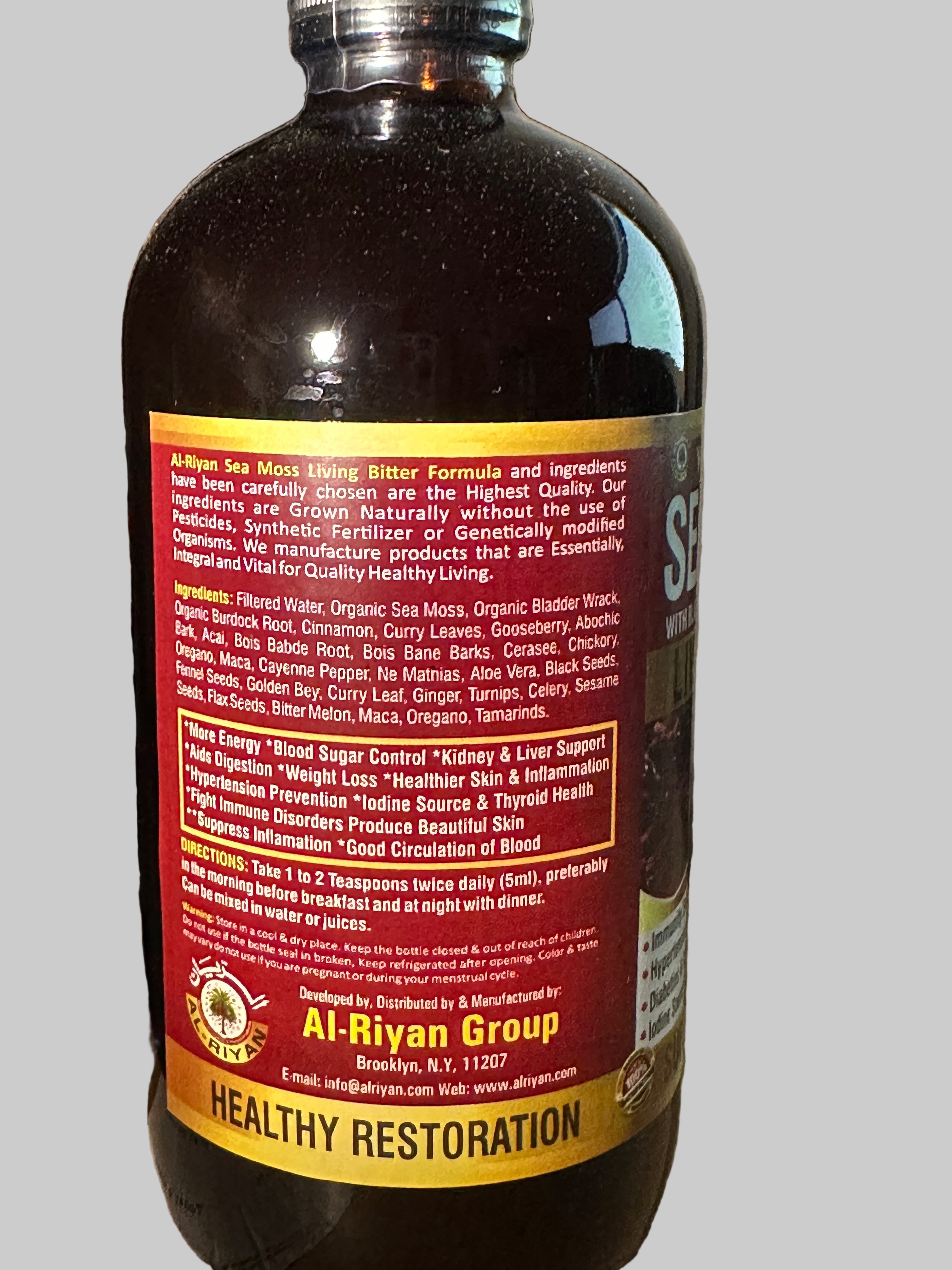 Wild Crafted Sea Moss with Bladderwrack & Burdock Root - 100% Organic Super Cell Food for Immunity & Digestion
