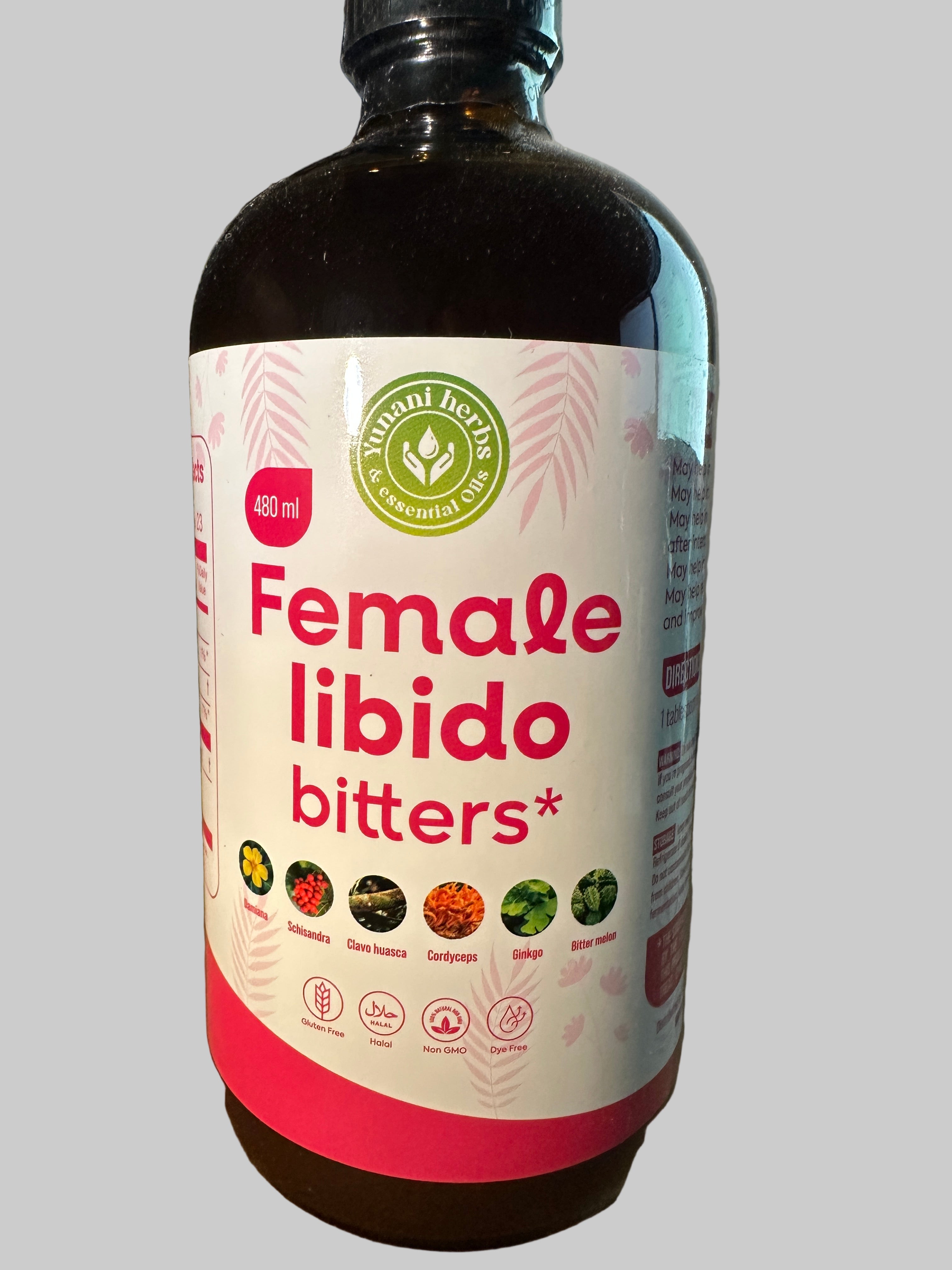 Yunani Herbs Female Libido Bitters 480ml - Natural Herbal Supplement for Women's Health