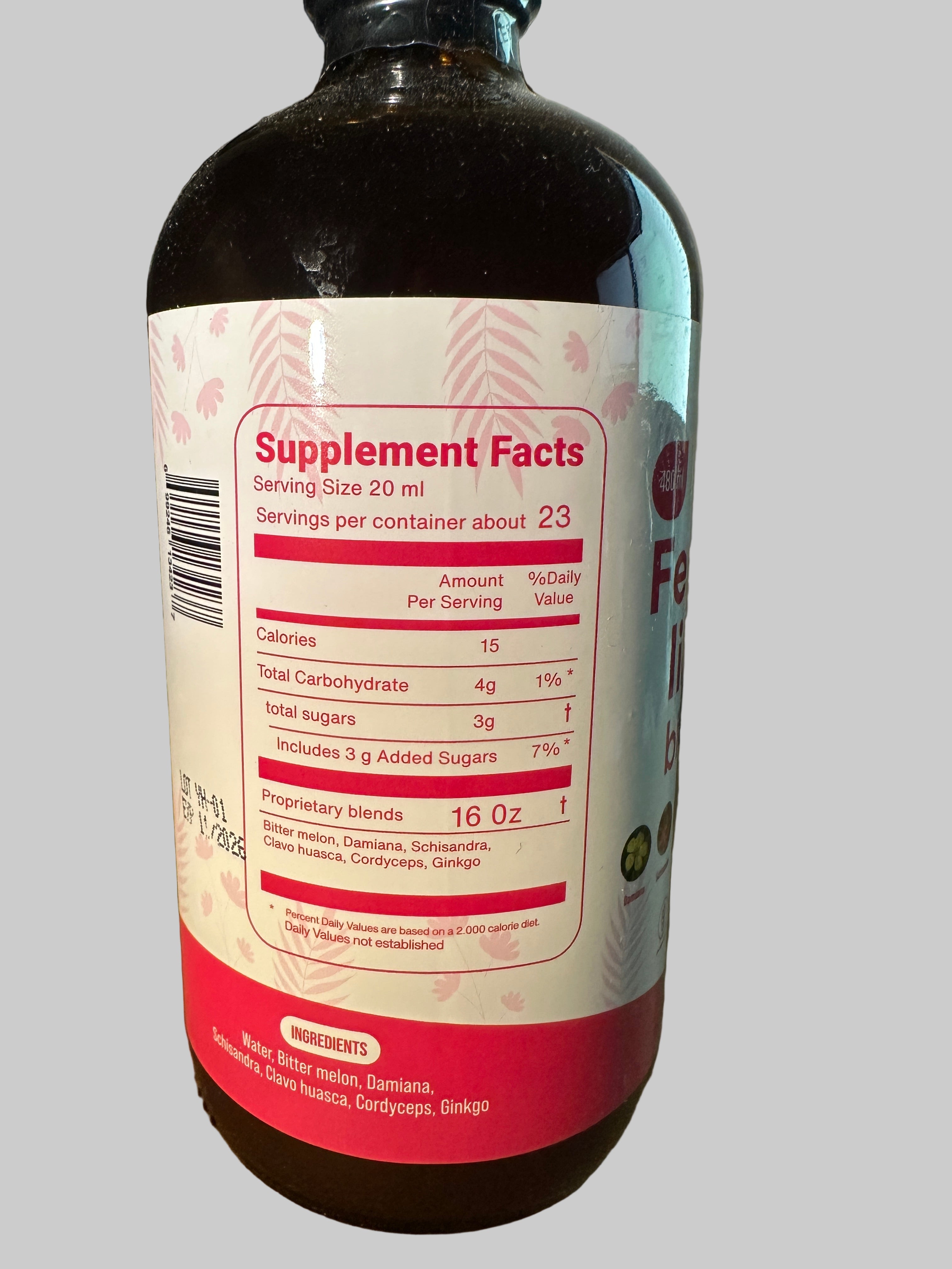 Yunani Herbs Female Libido Bitters 480ml - Natural Herbal Supplement for Women's Health