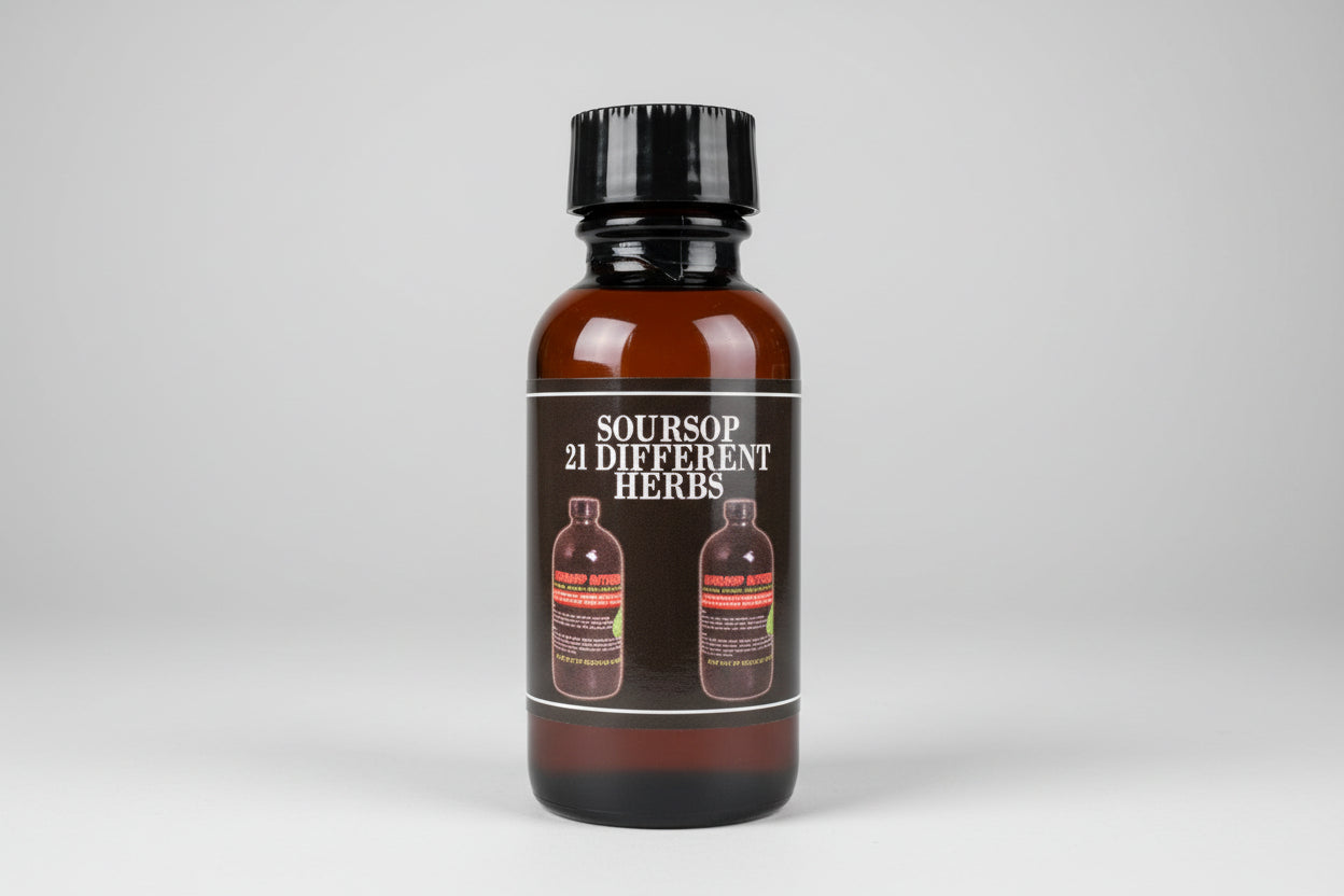 SOURSOP BITTERS 21 DIFFERENT HERBS & ROOTS 1oz