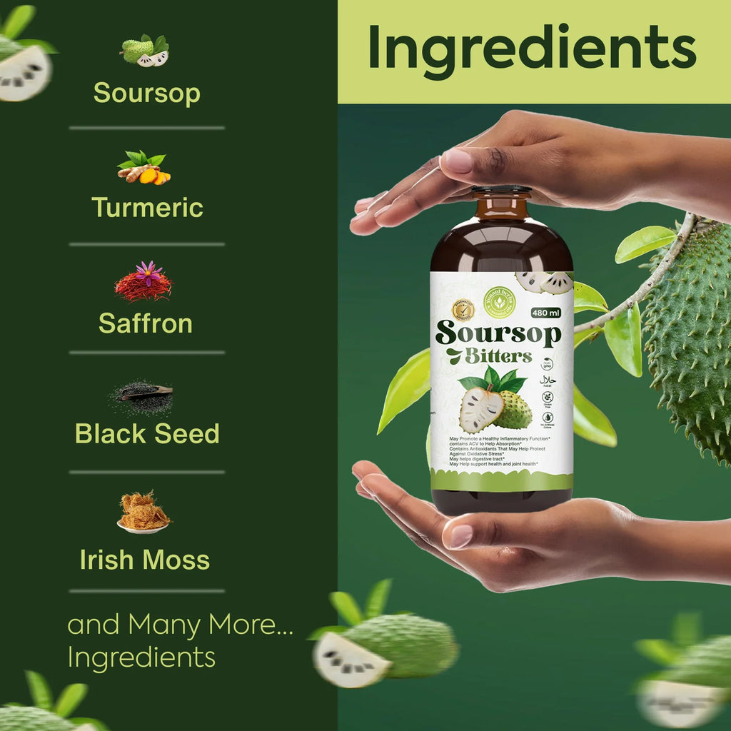 Soursop Bitters – Most Potent Herbal Detox Formula (44 Natural Herbs)