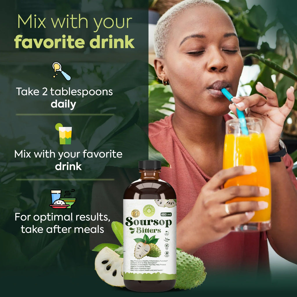 Soursop Bitters – Most Potent Herbal Detox Formula (44 Natural Herbs)