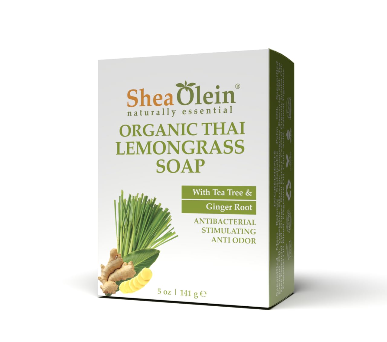 Shea Olein Turmeric & Aloe Vera Soap Bar, 5Oz (Pack of 6), Natural Organic Body Cleanser with Honey & Coconut Oil, Nourishes and Revitalizes Skin With Essential Oils