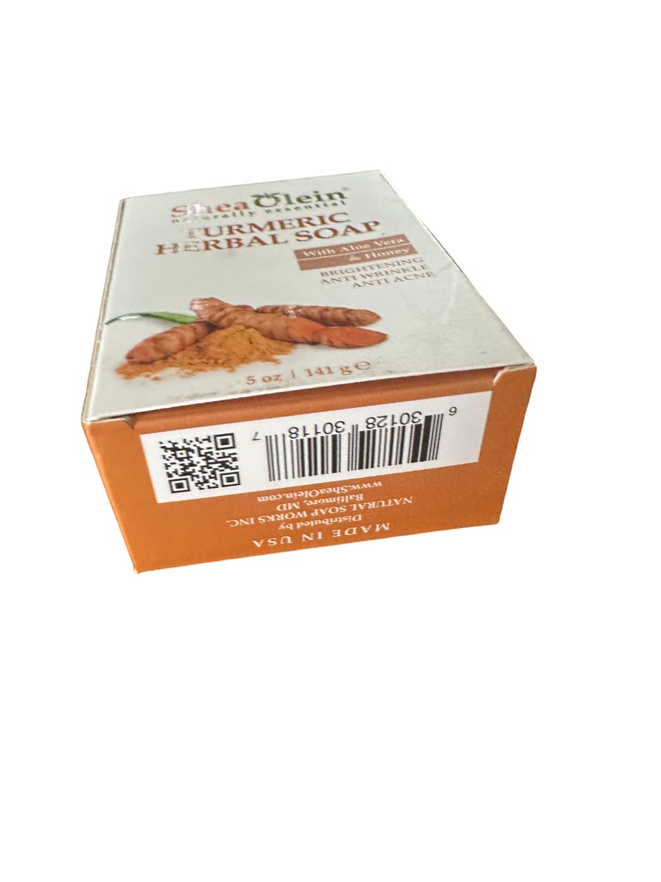 Shea Olein TURMERIC HERBAL SOAP WITH ALOE VERA & HONEY 5oz 6 Bars